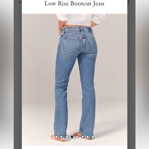 Abercrombie Low Rise Bootcut Jeans